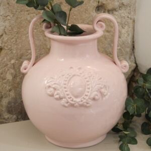 Vaza Tosca din ceramica roz 34 cm