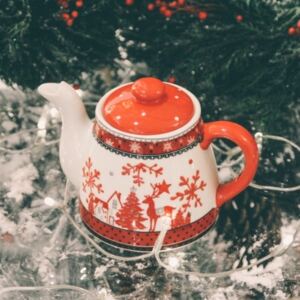 Ceainic Reindeer din ceramica 12 cm - 2 modele la alegere