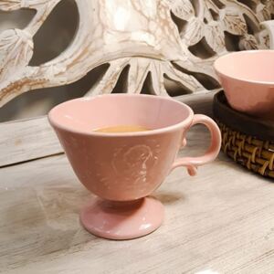 Cana Royal din ceramica roz 11 cm
