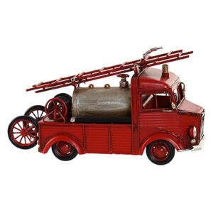 Macheta Camion pompieri din metal 29.5x11x17 cm
