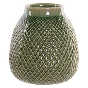 Vaza Green din ceramica verde 15x17 cm