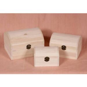 Set cutii lemn - cufar simplu