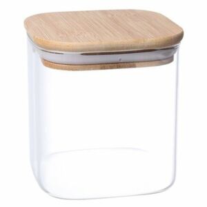Recipient de sticlă 4Home pentru alimente cu capac Bamboo, 550 ml