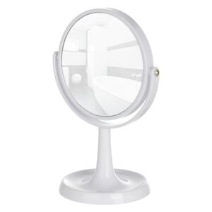 Oglindă cosmetică Wenko Rosolina, înălțime 28 cm, alb