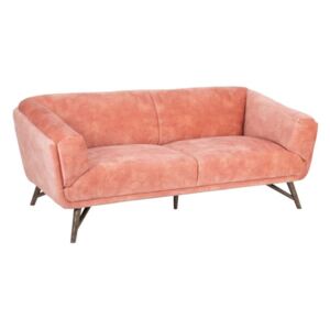 Canapea roz din poliester 168 cm IXIA