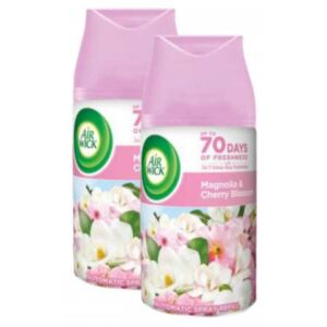 Rezerva pentru odorizant electric Magnolie si Floare de Cires Air Wick Freshmatic 2x250ml