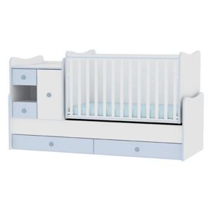 Lorelli Minimax Patut din lemn - White/Blue