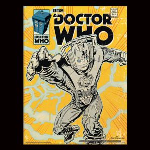 Doctor Who - Cyberman Comic Afiș înrămat