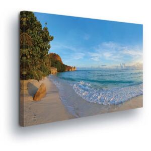 GLIX Tablou - Exotic Beach III 2 x 30x80 / 3 x 30x100 cm