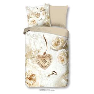 Lenjerie de pat din micropercal Muller Textiels Romance, 135 x 200 cm