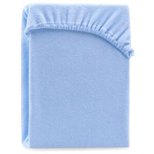 Cearșaf elastic pentru pat dublu AmeliaHome Ruby Light Blue, 180-200 x 200 cm, albastru deschis