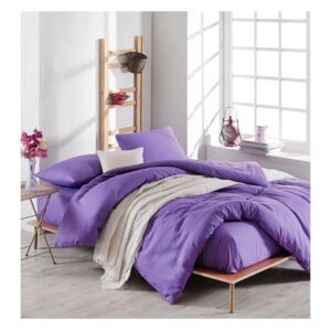 Lenjerie de pat cu cearșaf Violette, 200 x 220 cm, violet