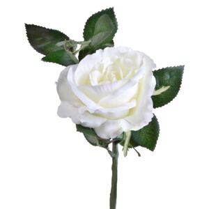 Fir de trandafir alb artificial, 32 cm