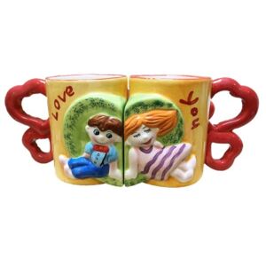 Set 2 cani pereche I Love You