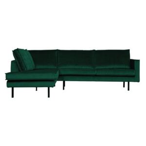 Canapea coltar pe stanga verde Rodeo Corner Sofa Green