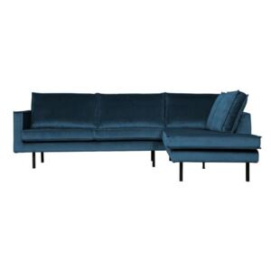 Canapea coltar pe dreapta albastra Rodeo Corner Sofa Blue