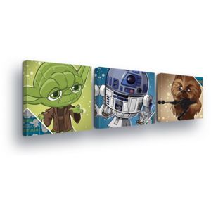 Tablou - Animated Star Wars Trio 3 x 25x25 cm