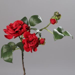 Flori artificiale camelia artificiala rosie - 67 cm
