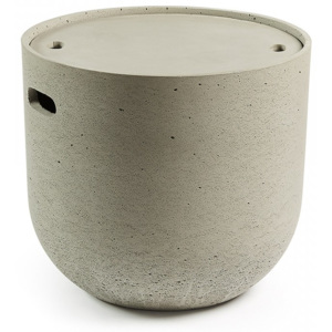 Masa cafea din ciment cu spatiu depozitare 45 cm Rhette La Forma