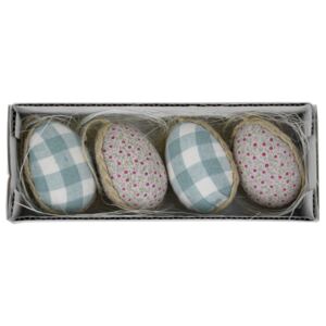 Set 4 ouă decorative de Paști în cutie, 19 x 5 cm