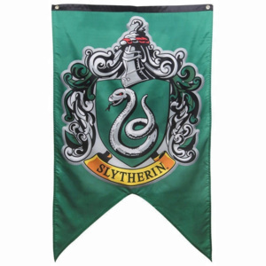 Steag Harry Potter Casa Slytherin - Banner pentru Petreceri si Decor, 125cm - 75cm