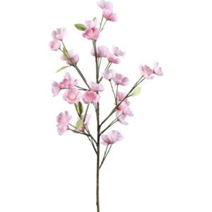 Ramură artificială floare de cireș H 69 cm roz