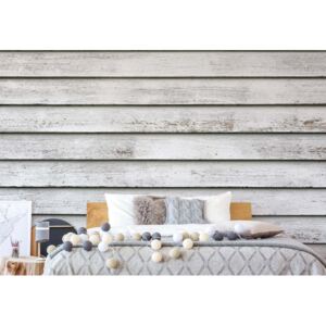 Fototapet GLIX - White Wood Wall + adeziv GRATUIT Tapet nețesute - 104x70 cm
