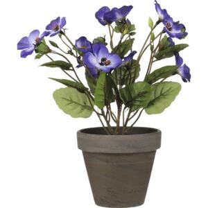 Floare artificiala Panseluta, H 19 cm, violet