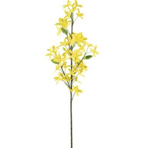 Ramură artificială flori Forsythia H 69 cm galbenă