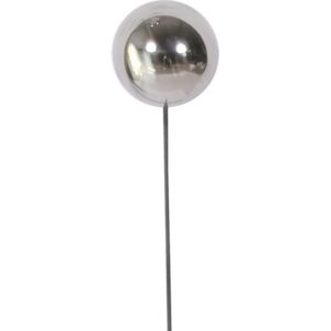 Glob decorativ metalic, Ø 7 cm, h 55 cm, argintiu