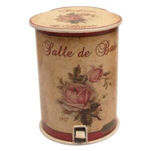 Coș de gunoi pentru toaletă Antic Line Roses, 20 cm