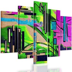 CARO Tablou pe pânză - Abstract Landscape 1 100x70 cm