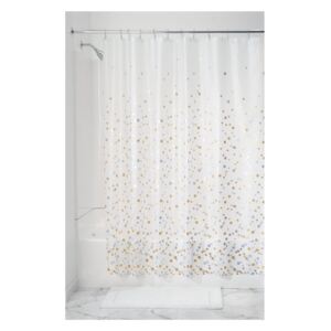 Perdea de duș iDesign Confetti, 183 x 183 cm
