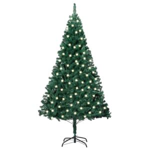 Brad de Crăciun artificial LED & ramuri groase verde 120 cm
