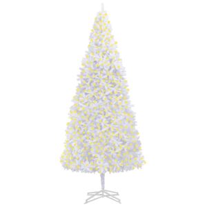 Brad de Crăciun artificial cu LED-uri,alb, 500 cm