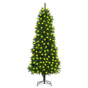 Brad de Crăciun artificial cu LED-uri, verde, 240 cm