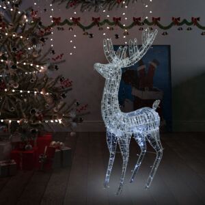 Ren de Crăciun, alb rece, 250 LED-uri, 180 cm, acril