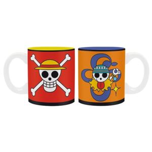 Cană One Piece - Luffy & Nami Emblems