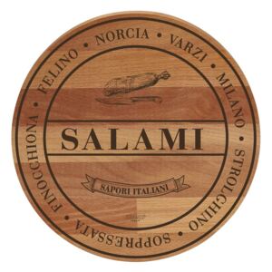 Tocător din lemn de fag Bisetti Broad Salami, ø 30 cm