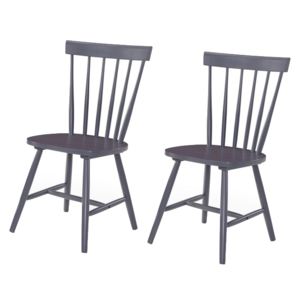 Set 2 scaune din lemn Guus Grey, l44xA49xH88,5 cm