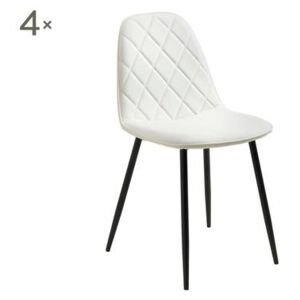 Set de 4 scaune Faro albe