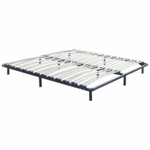 Platforma pat, negru, 24 x 140 x 200 cm