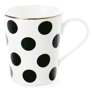 Cană din ceramică Miss Étoile CoffeeBig Black Dots, Ø 8 cm
