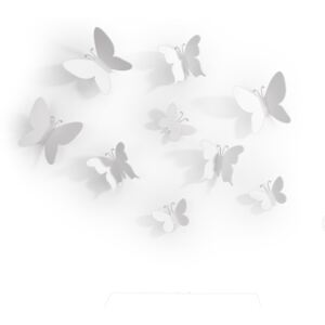 Set fluturi 3D Mariposa - Alb