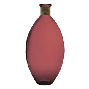 Vază decorativă Beatris, 59x29x29 cm, sticla, rosu