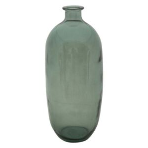 Vază decorativă Barbera, 45x19x19 cm, sticla, verde