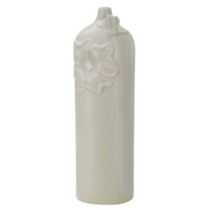 Vază decorativă Amina, 47.5x15x13 cm, portelan, gri