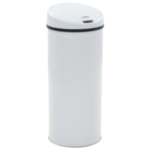 Coș de gunoi cu senzor, 62 L, alb