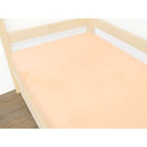 Lenjerie de pat MICROPLUSH cusut manual Dimensiune: 120 x 190 cm, Culoare: Caisă