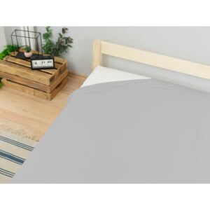 Lenjerie din JERSEY cusută manual pentru un pat dublu Dimensiune: 160 x 200 cm, Culoare: Gri